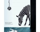 Zebra Wall Sticker Animal Wall Decals Cute Animal Stickers Home Decor Wall Paper